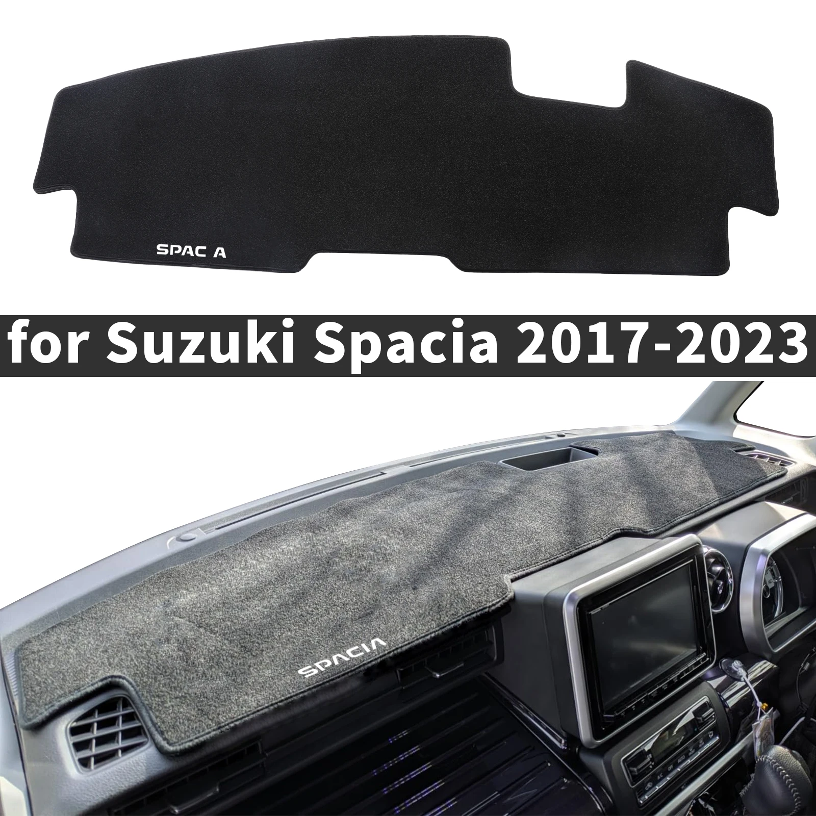 صالح لسوزوكي سباسيا MK2 MK53S 2017-2023 RHD اكسسوارات السيارات داشمات غطاء لوحة القيادة وسادة واقية السجاد داشمات ظلة #1