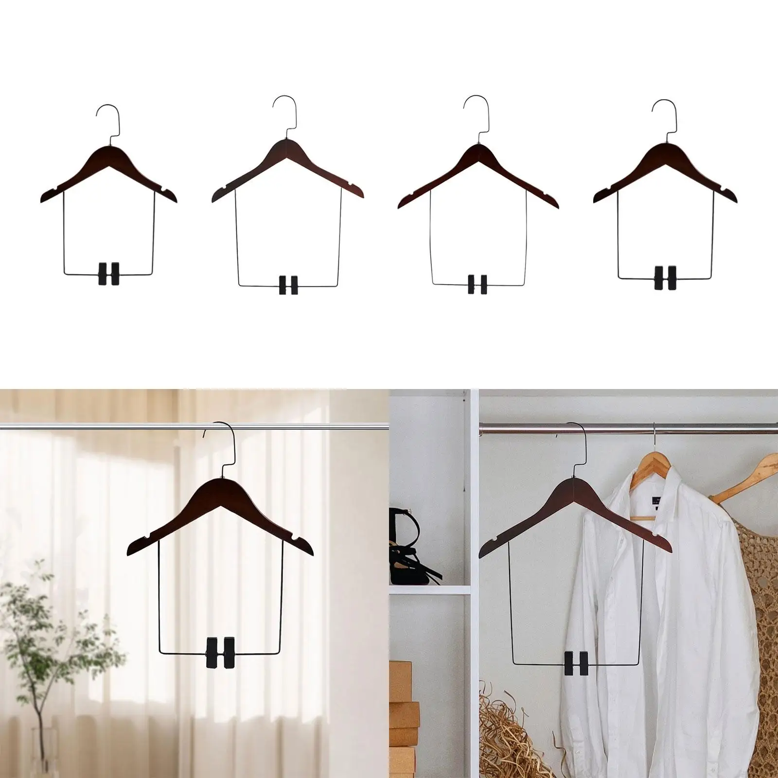 Shop Wooden Suit Hangers, Closet Organizer, Jacket Hangers, Trouser Hangers for