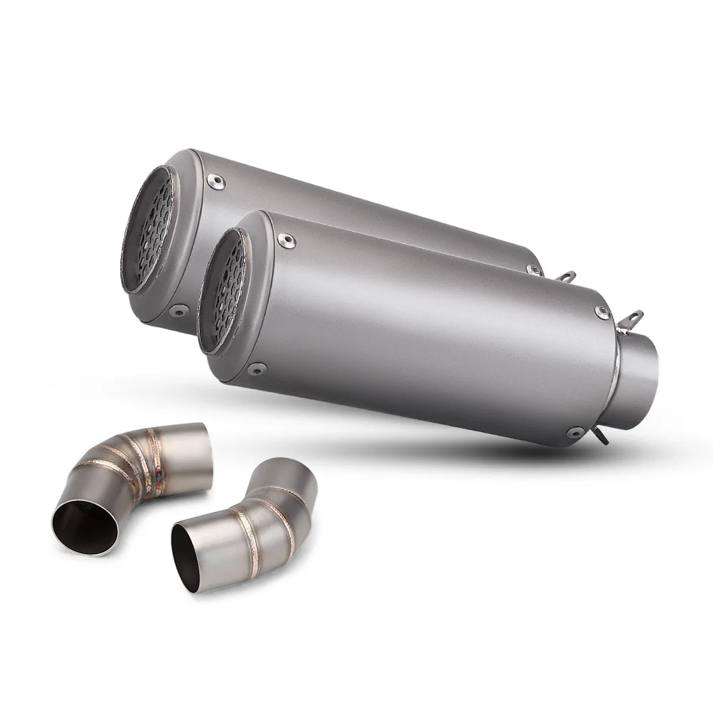Slip-on Mid Pipe Motorcycle Exhaust for Monster 696 /795 /796 /1100 Motor Exhaust System Modification Titanium Alloy