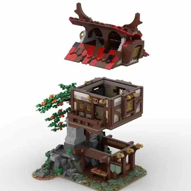 Moc-bloques de construcción modelo Medieval para niños, ladrillos técnicos de panadería, montaje de bricolaje, juguetes de construcción para niños, regalos de vacaciones