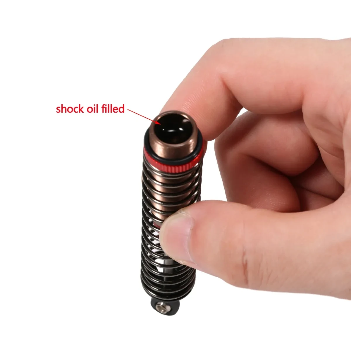 4 個のショックアブソーバー オイル充填済み 1/10 RC トラギー バギー オンロード ツーリング ドリフトカー LC レーシング アブシマ アップグレードパーツ用