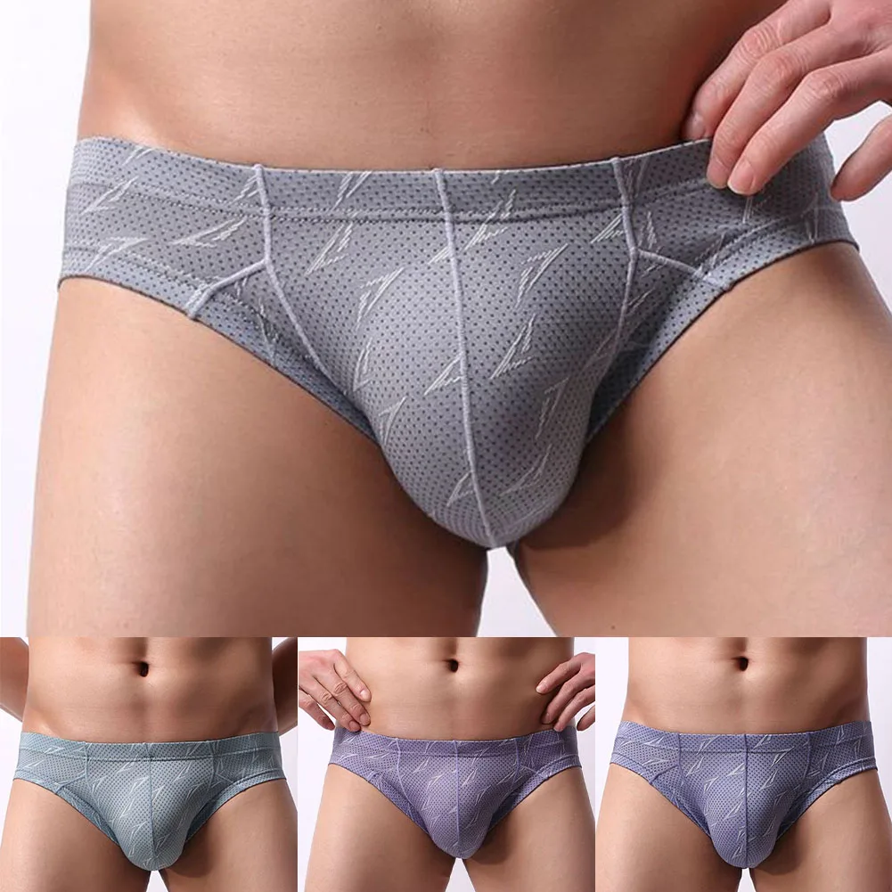 

Men Print Breathable Pouch Men's Triangular Panties Sexy Shorts Sexy Briefs Comfortable Underwear For Hot Man Underpants Classic