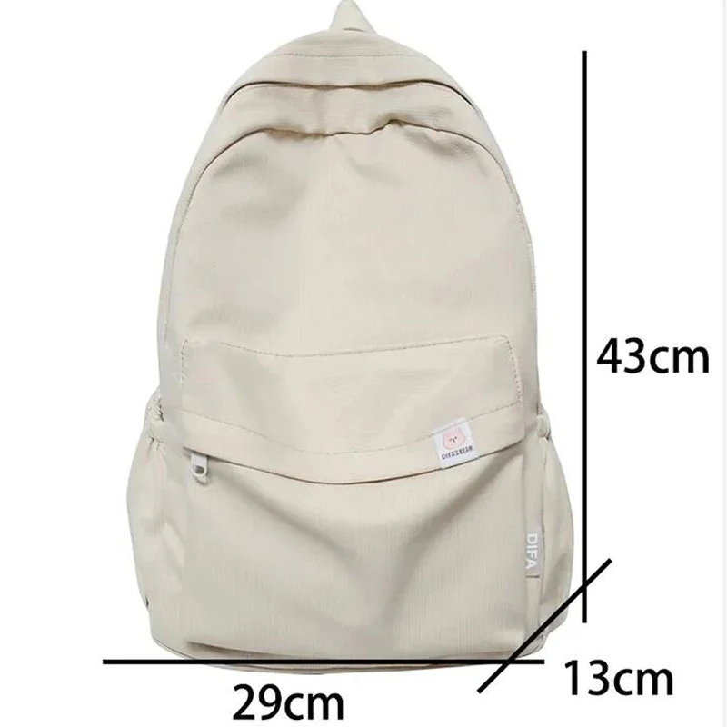 New Waterproof Nylon Women Backpack Female Travel Bag Backpacks Schoolbag for Teenage Girls Solid Color Bookbag Mochila Bookbag