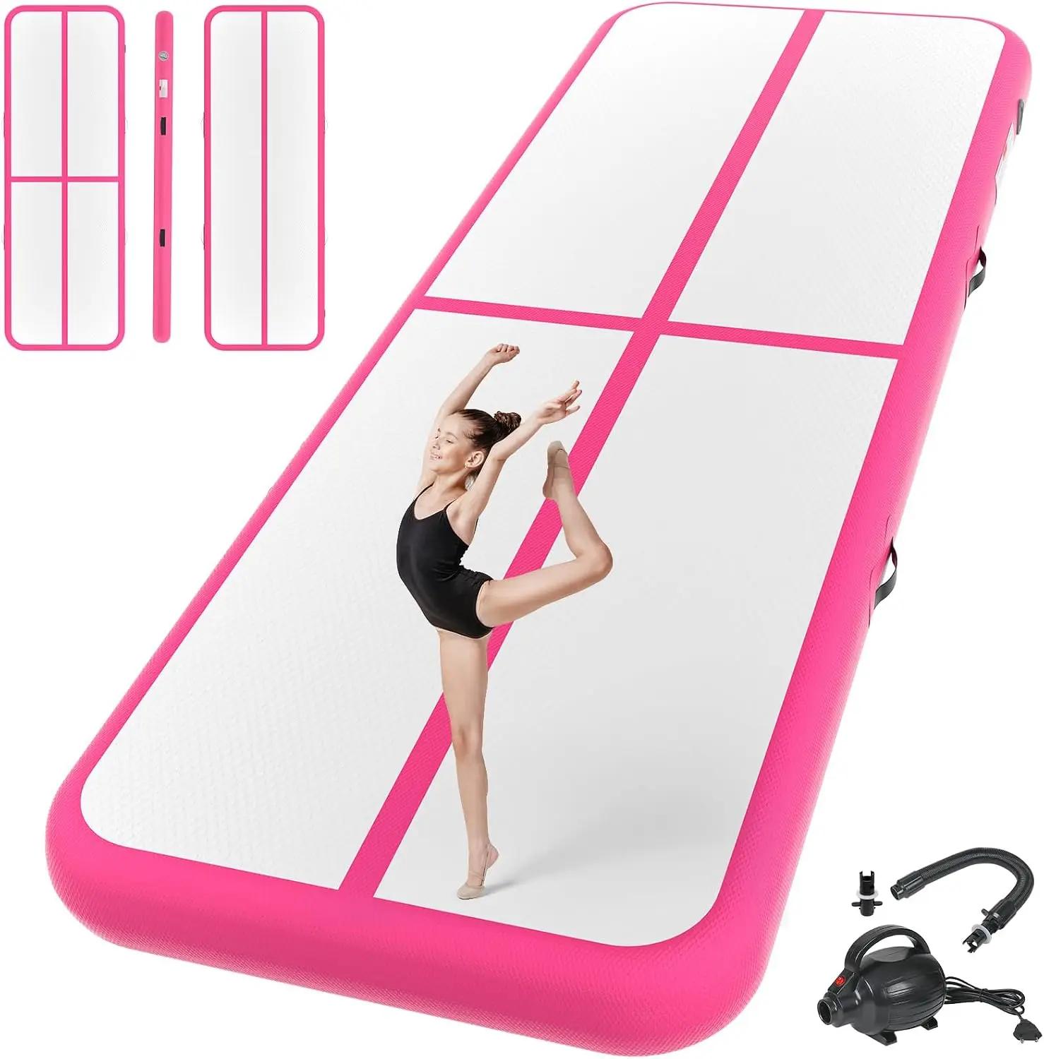 Inflatable Gymnastics Mat Air Tumble Track Tumbling Mats with Pump