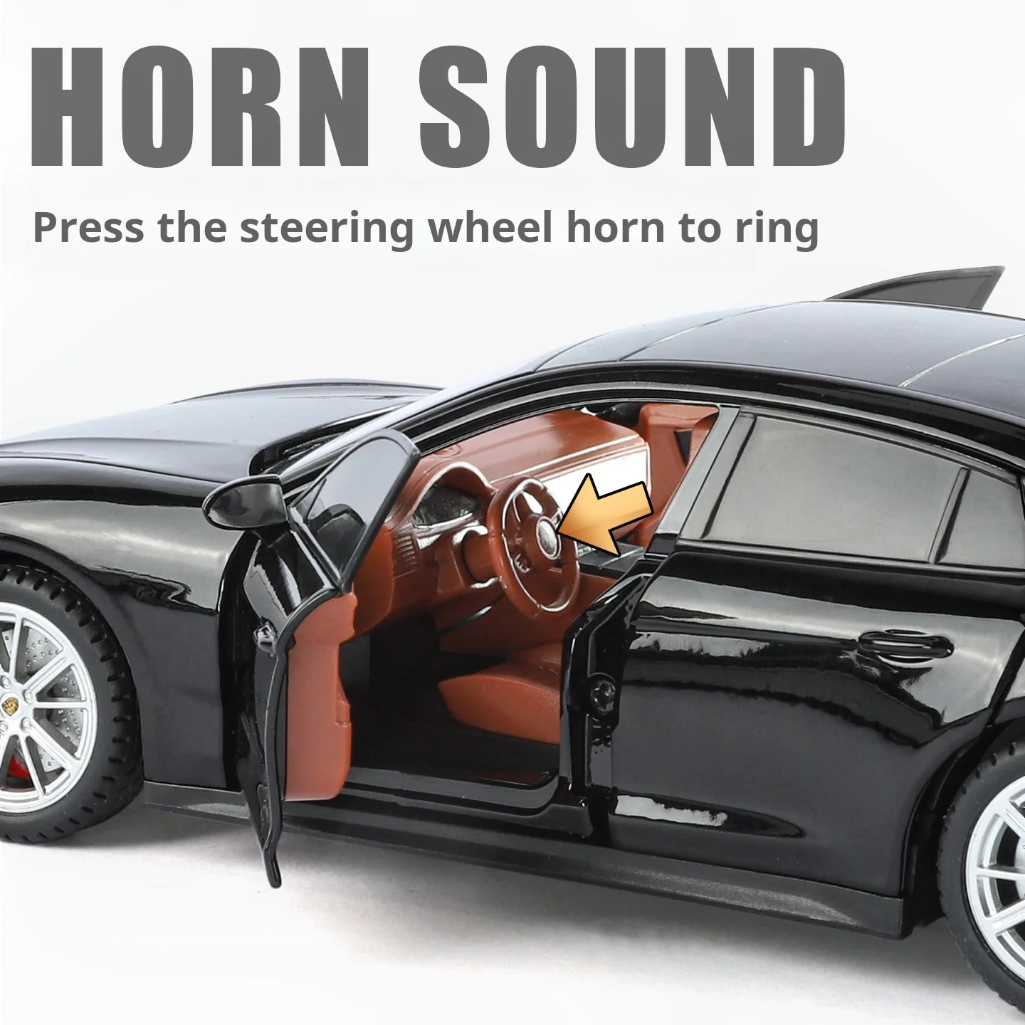 2025 New Style Officially authorized 1:24 Porsche Panamera Alloy Diecast Exquisite Model Pull Back Kid Gift Collect toy car