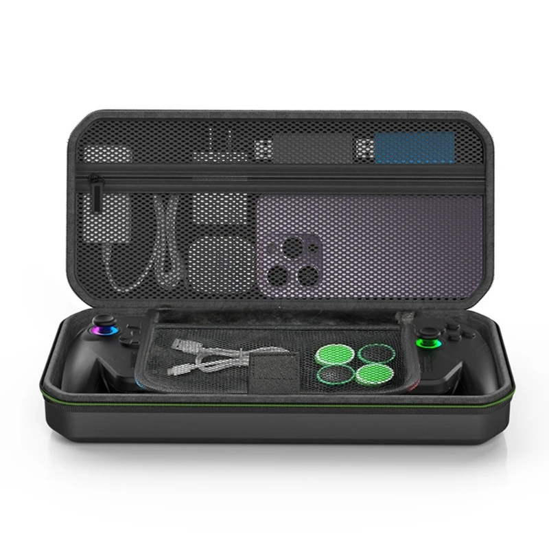  Carrying Case for ROG X Scratchproof Box Shockproof Protector Case with Joystick Cap Screen Film & Wipes
