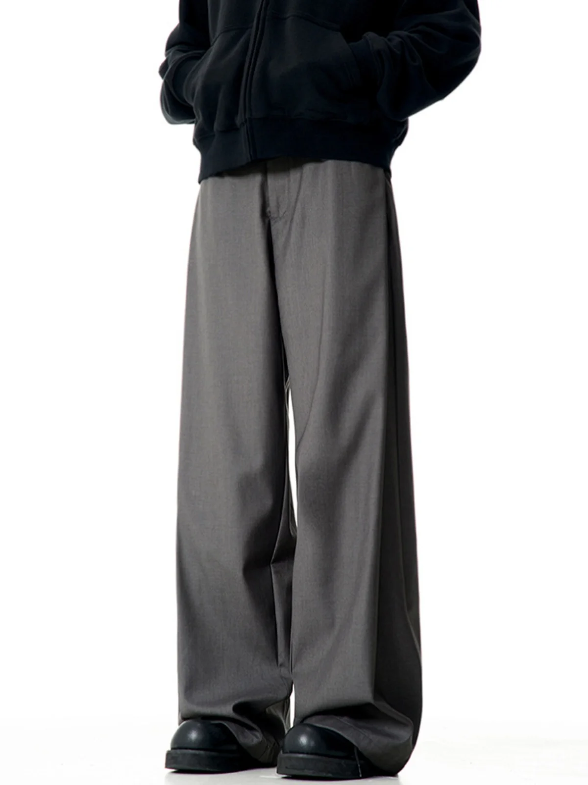 

American Sle Casual Pants Men's Retro Wide Leg Drapey ey Suit Loose Straight Leg Pants Women's Autumn Cool Sle