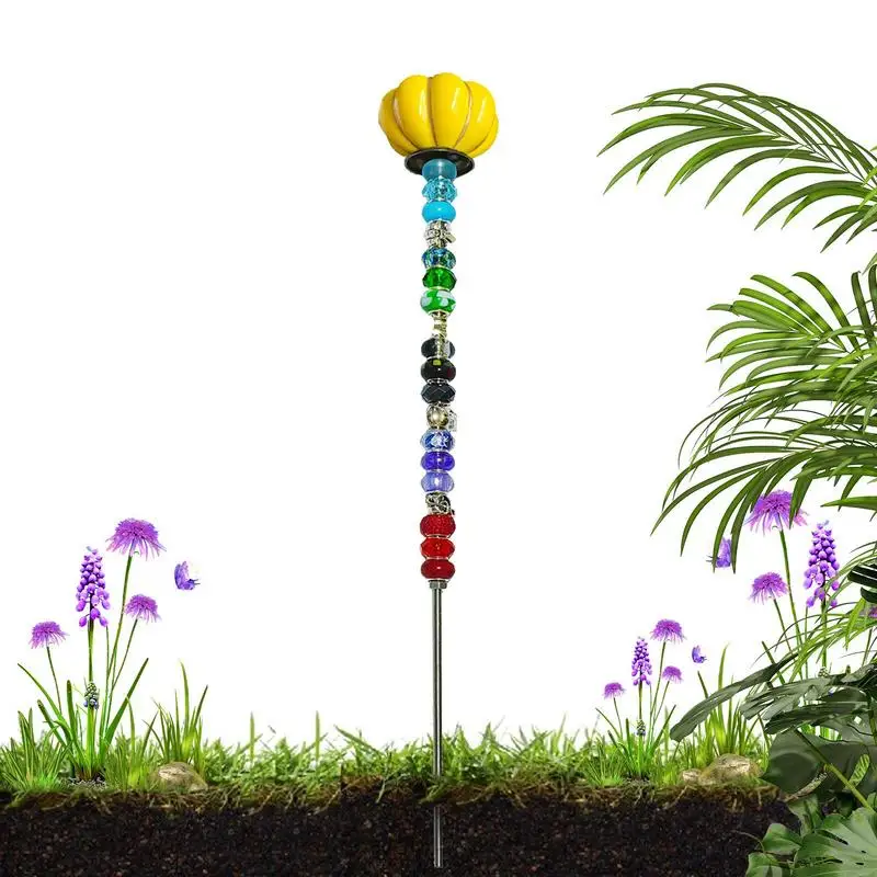 

Multicolor Beaded Dream Garden Stakes Outdoor Stakes For Children Garden Decor Create A Fairytale Atmosphere