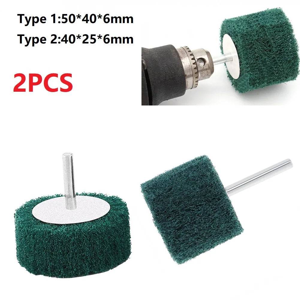 

6mm Shank Cylindrical Grinding Head for Abrasive Brush and Scouring Pad Polishing in Metal Welding and Concrete Work