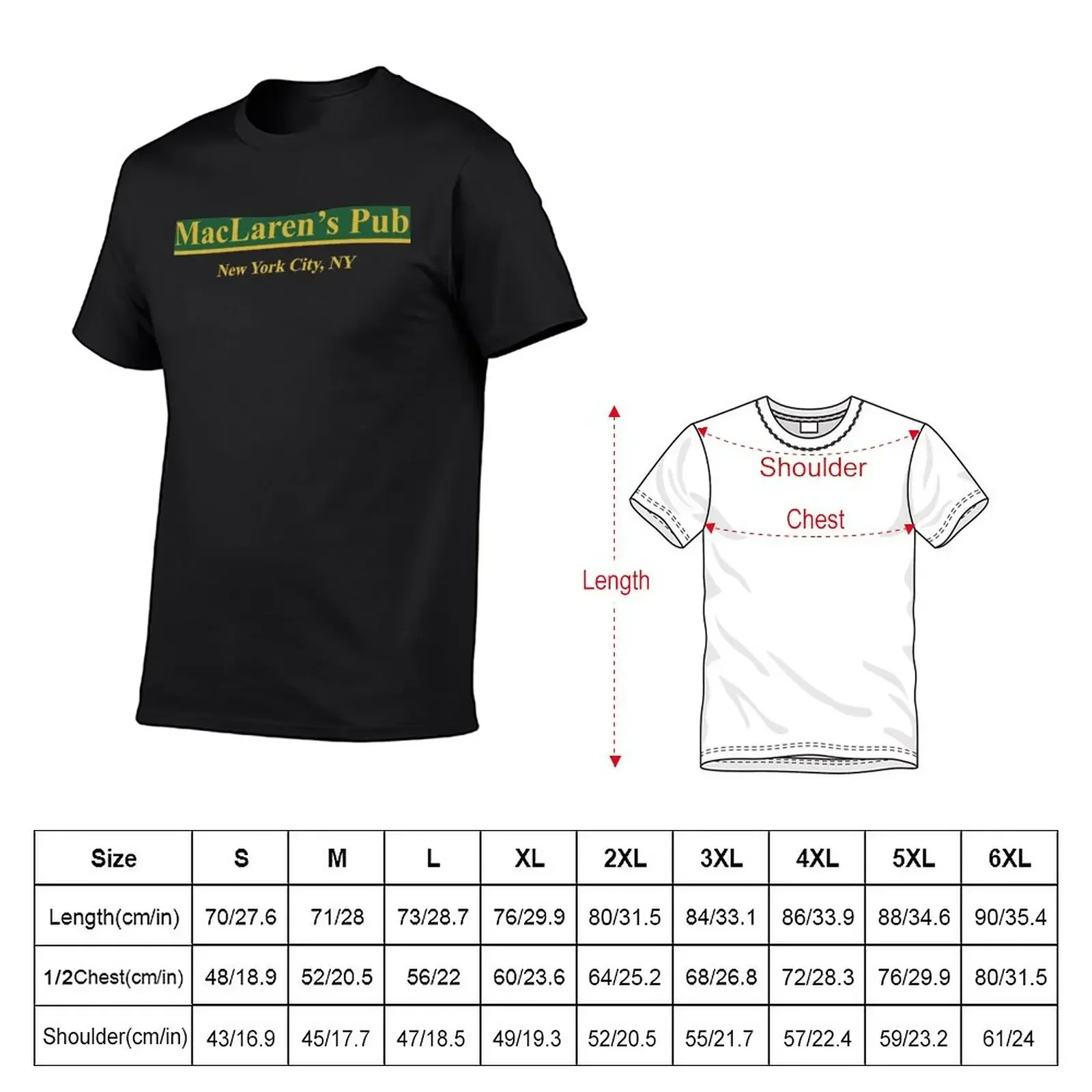 MacLarens Pub T-Shirt customizeds tees summer tops t shirts for men