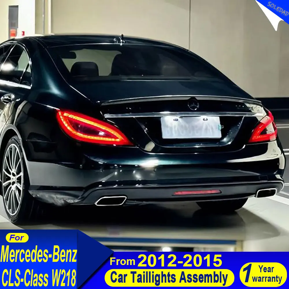 

Автомобильный светодиодный задний фонарь для Mercedes Benz CLS Class W218 2012 2013 2014 2015 2016 2017, задний фонарь заднего хода, задний фонарь в сборе