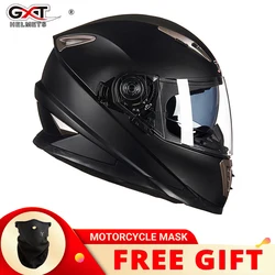 Latest Safety Motorcycle Racing Full Face Helmet Double Lens Four Seasons Sports Capacete Bike DOT ECE Approved Classic Stylish
