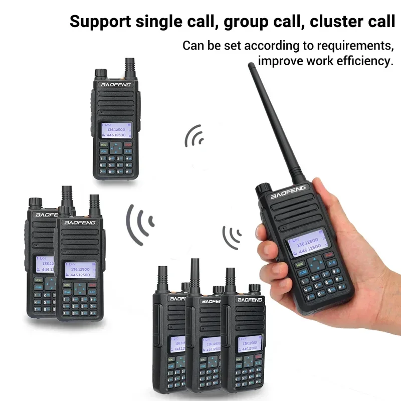 Baofeng DR-1801 Walkie Talkie Tier 1 2 Dual Time Slot Digital DM-1801 Updated UV Dual band 136-174 & 400-470MHz DMR Radio