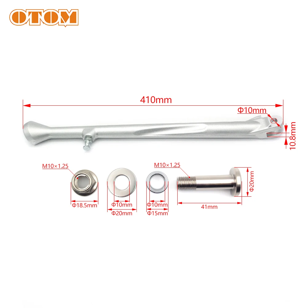 2007-2023 Motorcycle Side Stand Bracket Support Forged Frame Parking Kickstand For YAMAHA YZ125X YZ450FX WR250F WR450F WR250FK