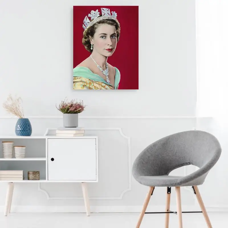 Queen Elizabeth II Memorabilia Poster Remembrance British Queen Portrait Photograph Unframed Iconic Art Print Poster Home Decor