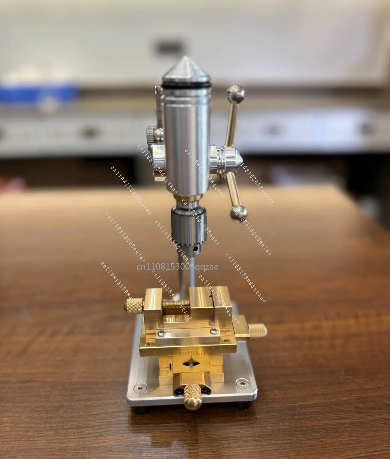 High Precision Mini Small Bench Machine Micro Precision Clock Maintenance Small Drilling Press Drill Head