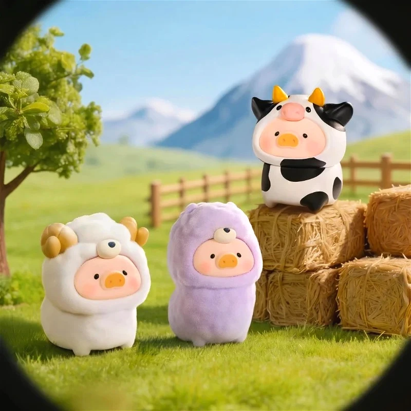Lulu The Piggy Animmal Party V2 Mini Series Blind Box Cute Action Figure Piggy Mystery Box Desktop Model Trend Toys Gift New