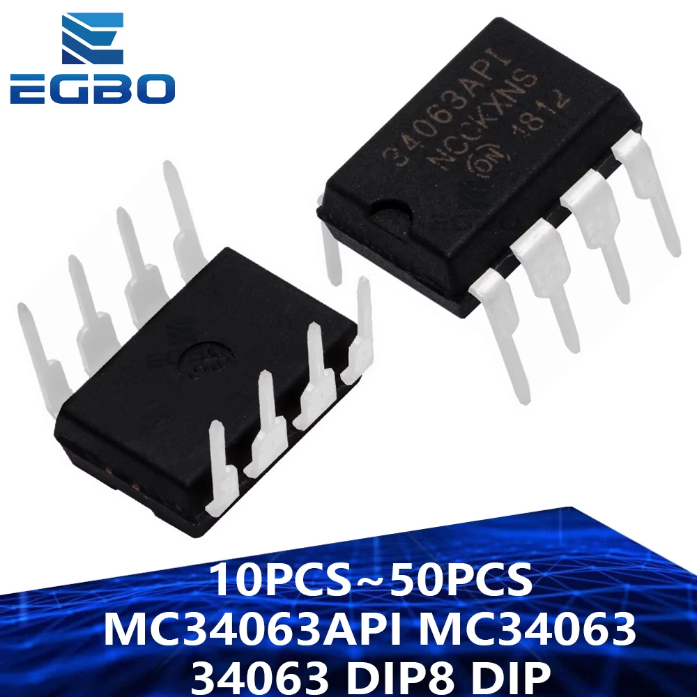 10PCS~50PCS MC34063API MC34063 34063 DIP8 DIP Boost or buck power DC/DC converter EGBO