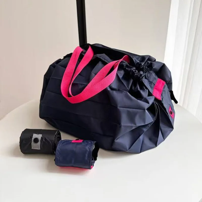 Women Shopper Bag Japanese Large Folding Tote Bag Travel Organizer Eco Shopping Bags Lady Market Bag Mujer Foldable Pouch Bolsos