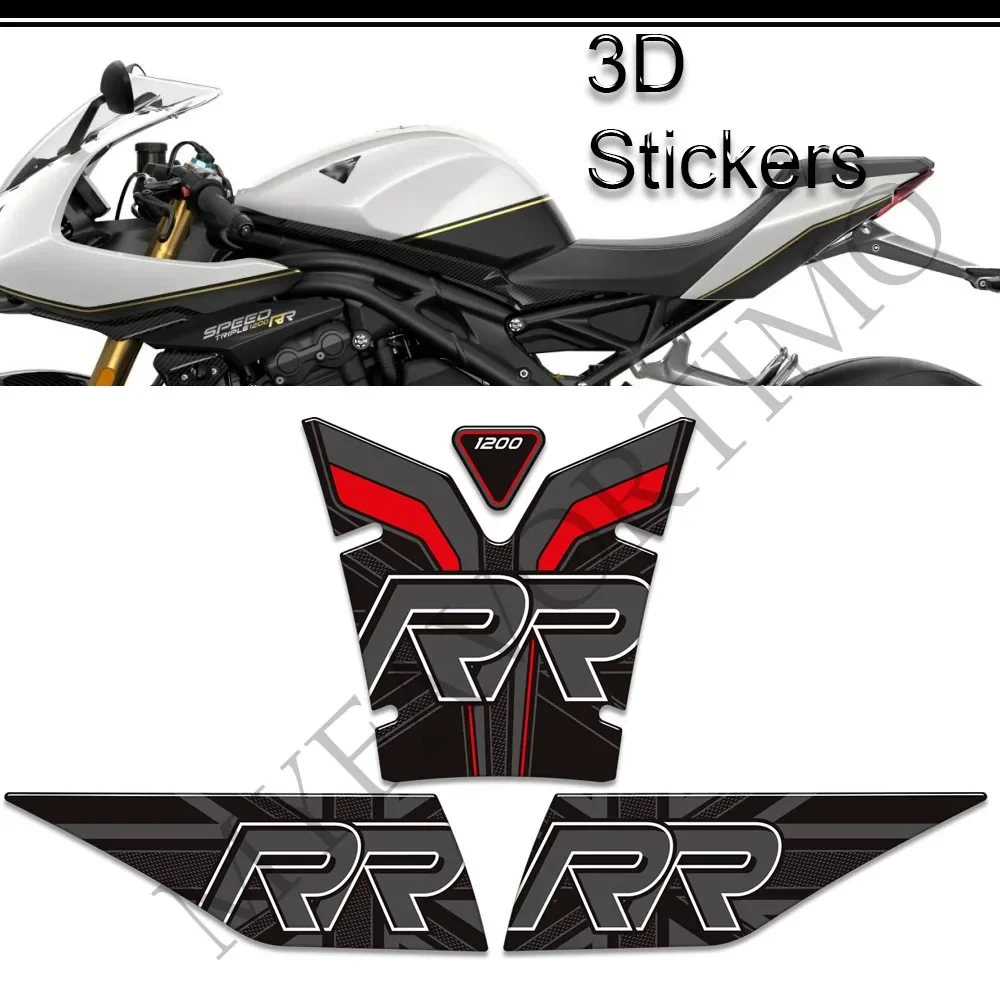 

For Triumph Speed Triple 1200RR 1200 RR Motorcycle Stickers Decals Gas Fuel Oil Kit Knee Tank Protector Pad Grips