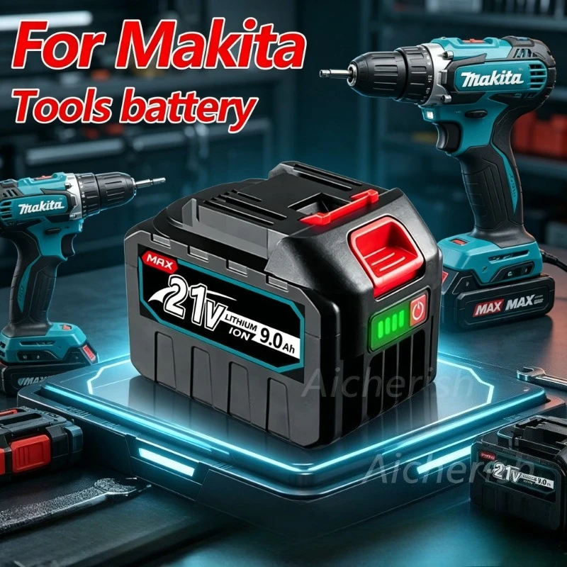 21V 6.0 9.0Ah Rechargeable Lithium Battery BL1830 BL1840 BL1850 High Capacity Electric Drill Battery