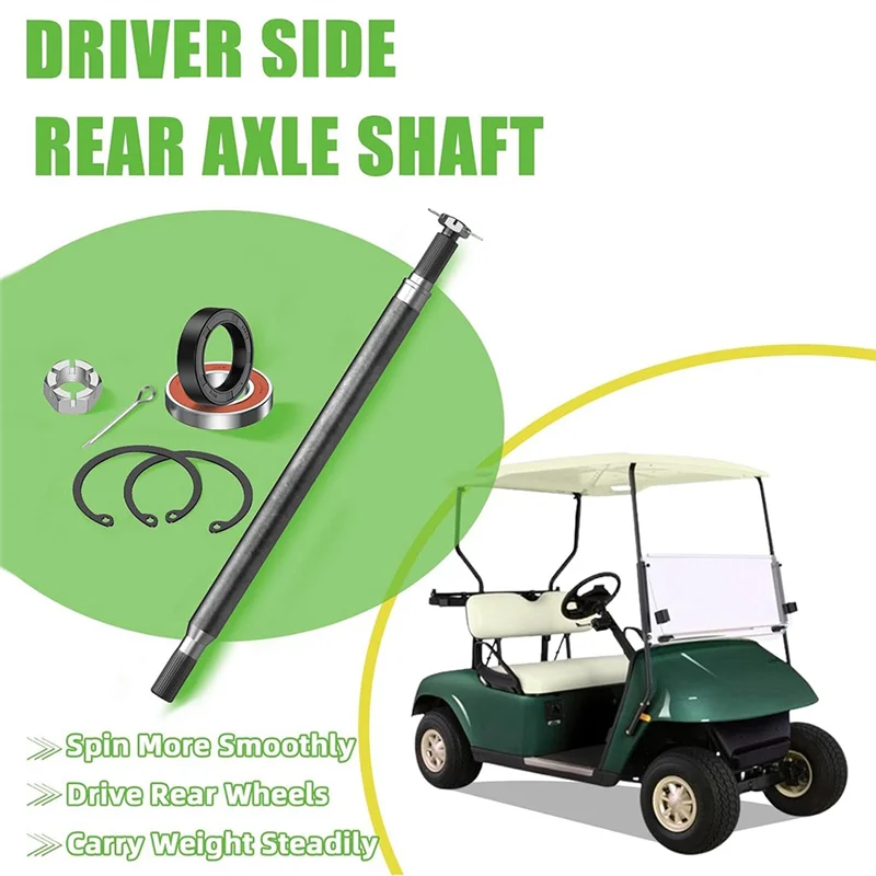 nalfi-pour-ezgo-txt-cote-conducteur-voiturette-de-golf-partie-20377-g11-chariot-de-golf-arbre-d'essieu-cannele-arriere