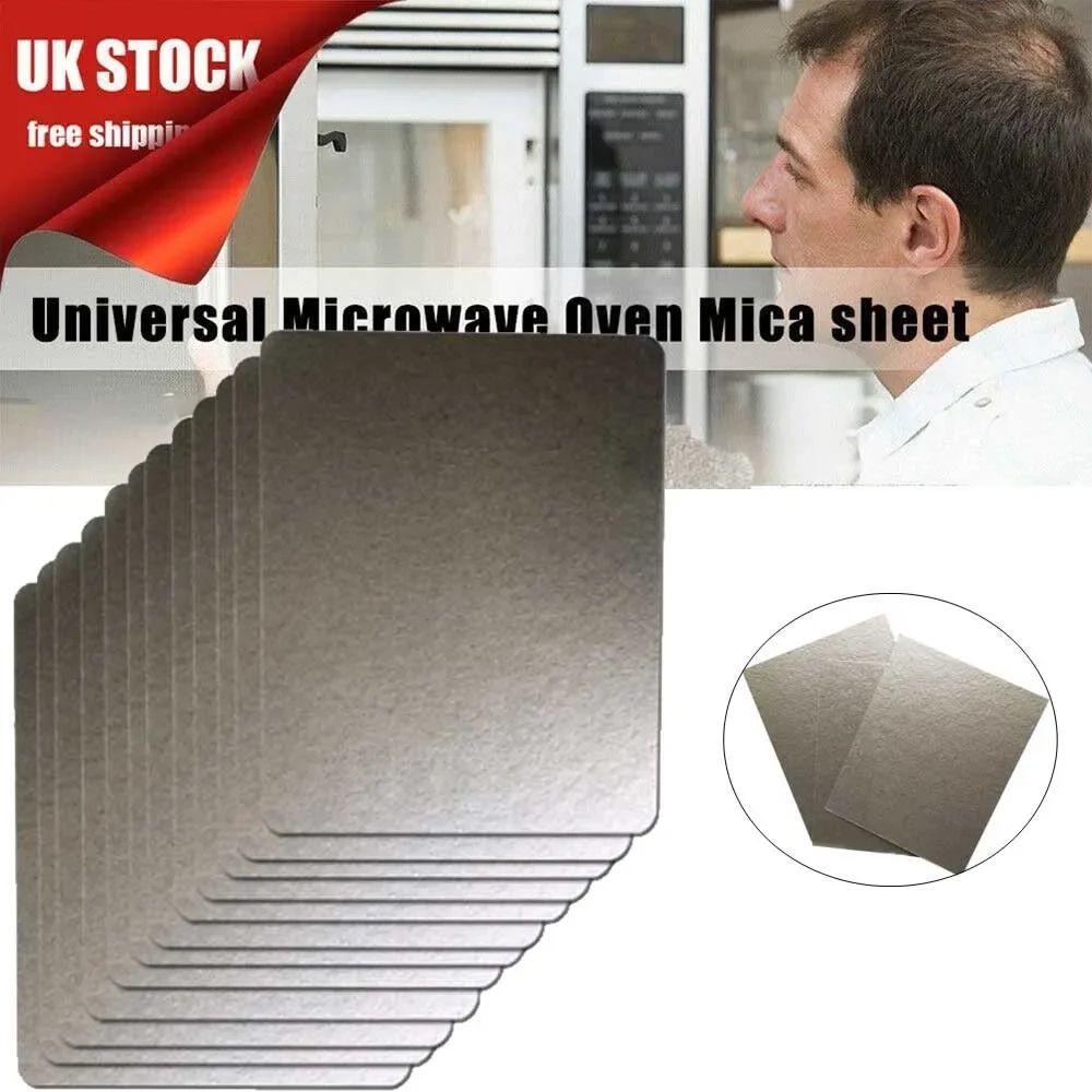 10 Pcs  12 X 15cm  Universal Microwave Oven Mica Sheet Wave Guide Waveguide Cover Sheet Plates Kitchen Accessories