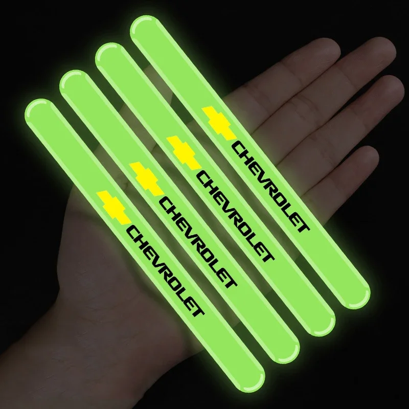 Car Body Bumper Strip Luminous Auto Door Stickers for Chevrolet Badge Aveo Cruze Malibu Cavalier Sail Sedan Trax Equinox Orlando