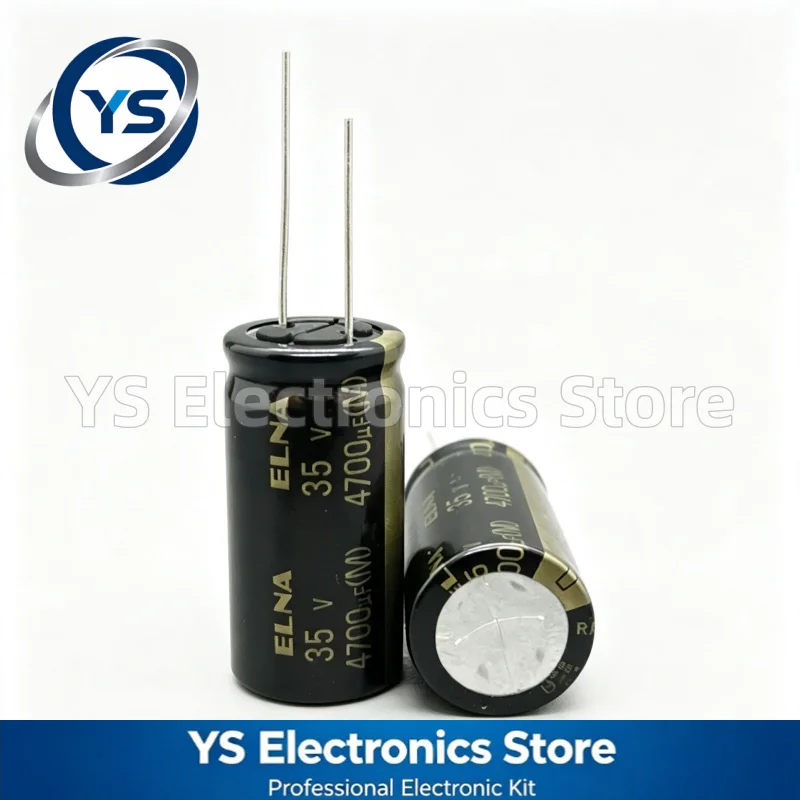 ELNA RA3 Series 35V4700UF 18x35.5mm RA3-35V472MK8# 4700UF 35V HiFi Audio Electrolytic Capacitor New and Original Capacitors 20%
