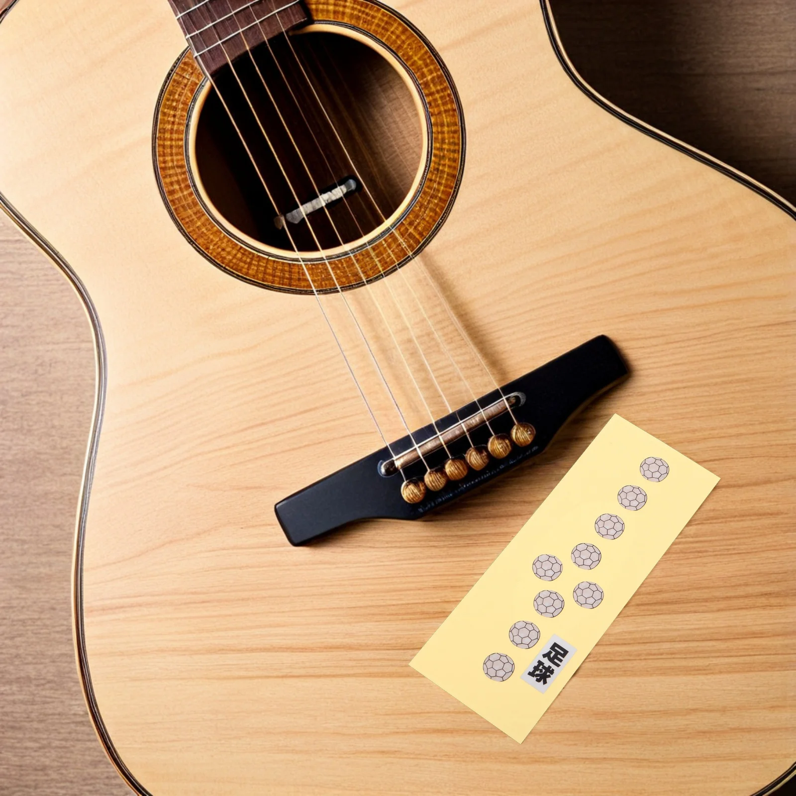 

2Pcs Guitar Fretboard Stickers Soccer Design Decals for Bass Acoustic Electric Beginner Musical Accessories Music Lover Decals