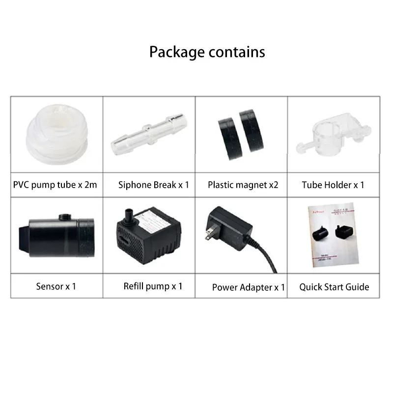 Jebao Aquarium ATO Auto Refill Systems Jebato-150 100~240V AC 50-60Hz DC Pump fit for Freshwater and Marine Fish Tank