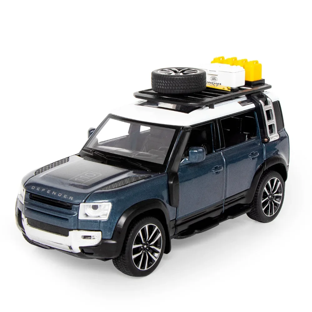 1:32 Rover Defender With Tools Alloy Diecasts & Toy Vehicles Toy Car Model Sound and light Collectio Toy Gift