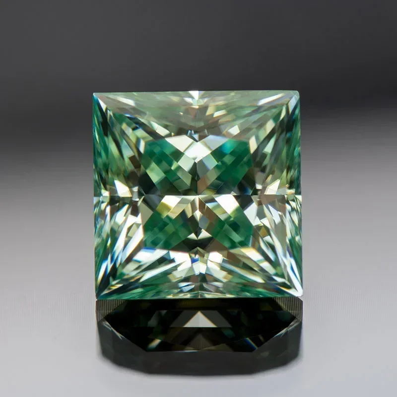 

Moissanite Stone Natural Yellow Green Color Multiple Shape Gemstone for DIY Charms Jewelry with Certificate