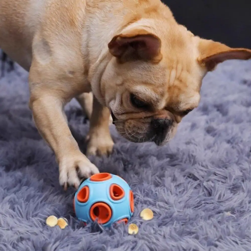 Dog Balls With Bell Sound Rubber Bouncy Fetch Puppy Chew Ball Teeth Cleaning Anemone Interactive Ball For Puppies Pet Products