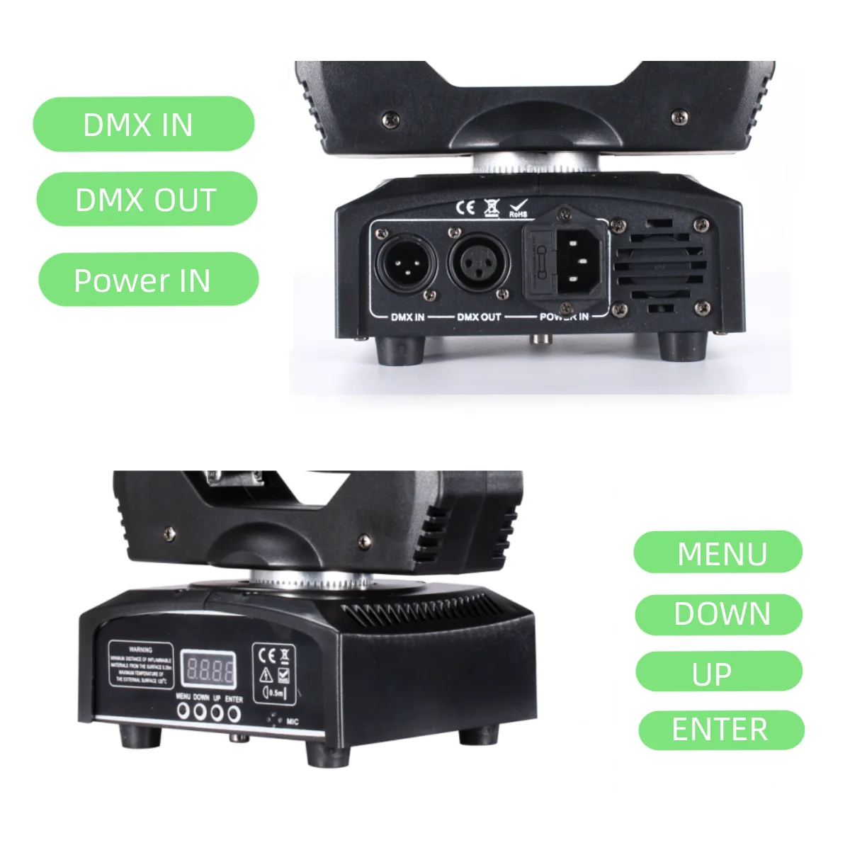 LED 75W Mini Led Spot Moving Head Light Gobo Beam 60W Moving Heads Lights Super Bright  LED DJ Spot Light