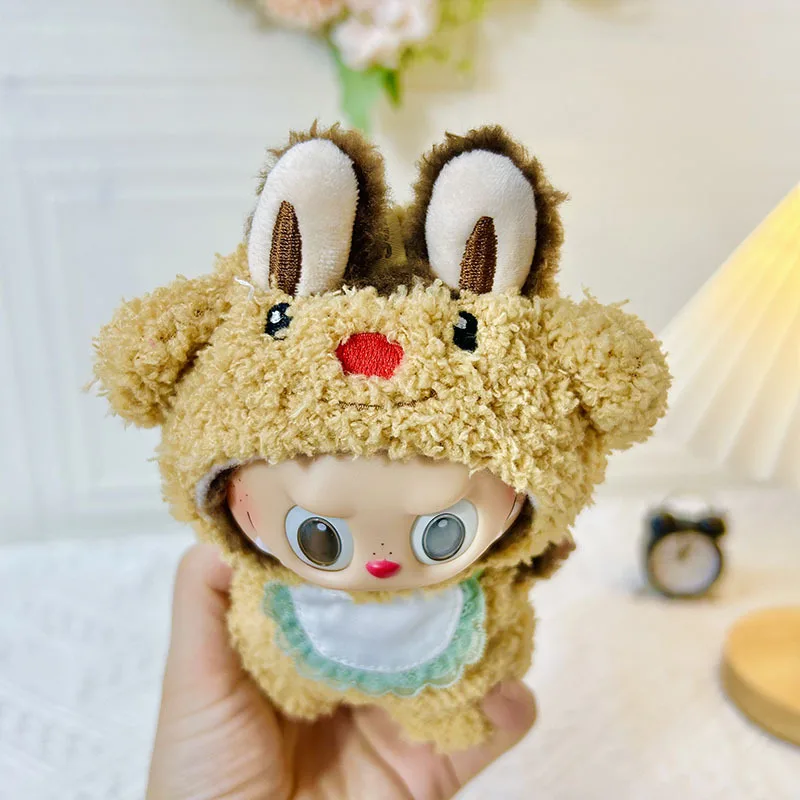 Ropa bonita para muñecas de peluche Labubu Idol, ropa de muñeca Kawaii, accesorios de traje de muñeca, ropa Kpop Exo de Corea, Sudadera con capucha, 17cm