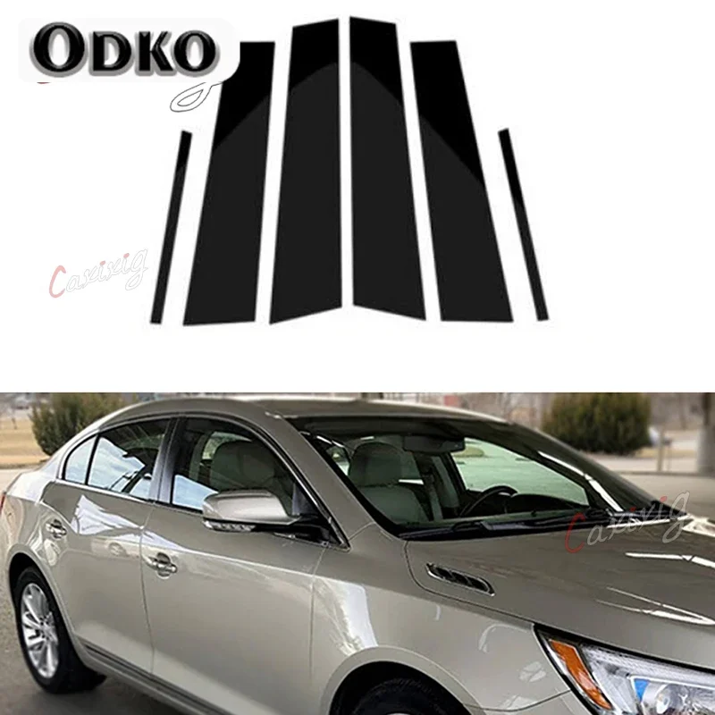 

for Buick Lacrosse 2010 2011 2012 2013 2014 2015 2016 Window Pillar Post Door Trim Cover BC Column Strip Stickers Decoration