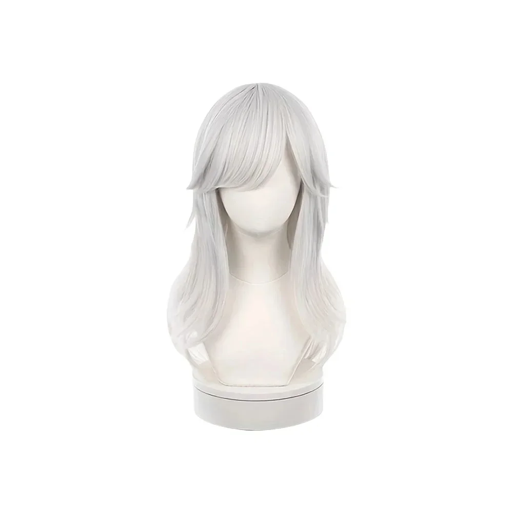 

Anime Cyno Cosplay Wigs Genshin Impact Long Silver White Heat Resistant Hair Festival Carnival Role Play Props