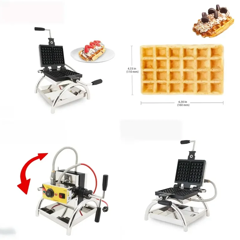 Bubble Waffle Machine Professional Grade Electric Waffle Maker for Snack Shops and Food Trucks