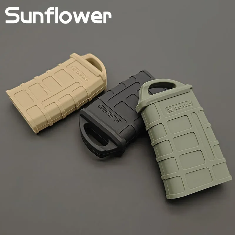 2pc Tactical M4 M16 Magazine Rubber Holster 5.56 Mag Bag Sleeve Rubber Slip Cover Gun Airsoft Cartridge Hunting Accessories