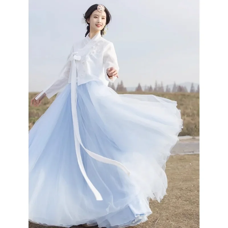 

Spring Korean Traditional Hanbok Dress – Court National Style Kimono Yukata Dance Perform Cosplay Costume Women 한복 2026