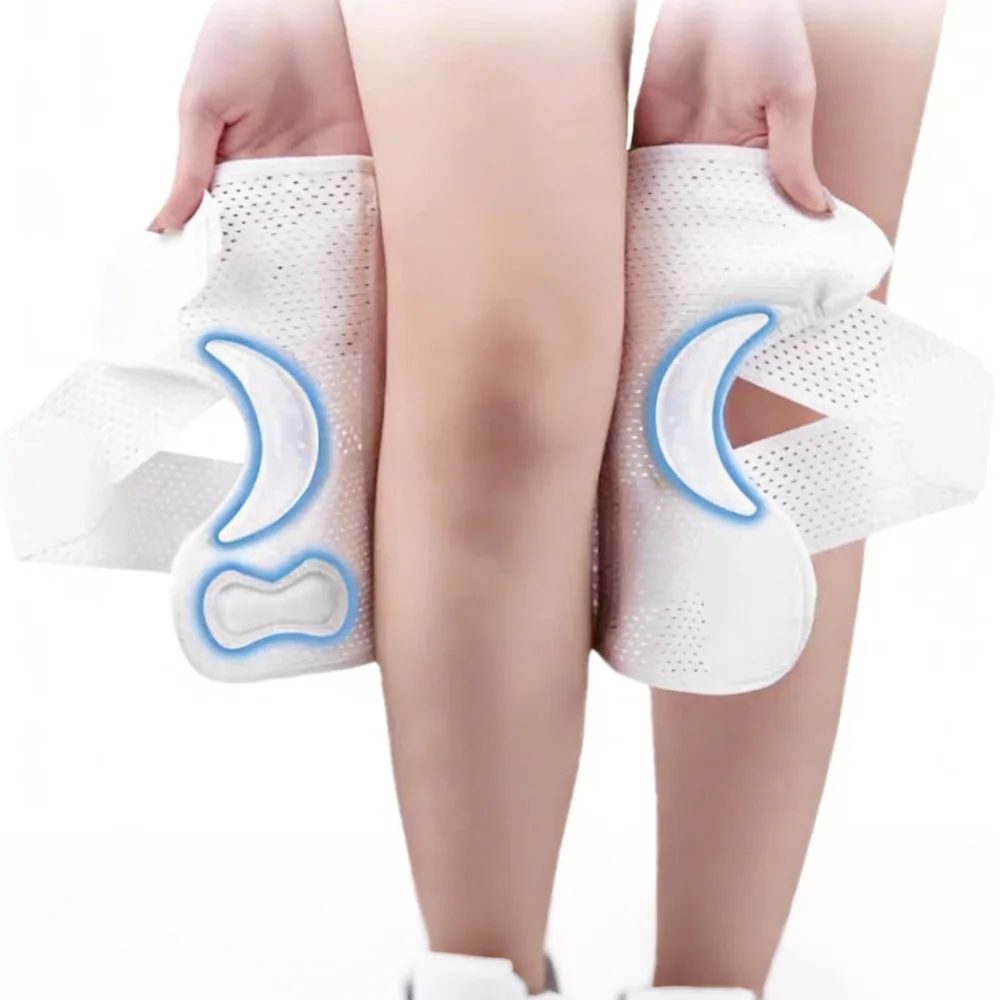 Silicone Breathable Knee Support Brace Air Mesh Fabric Side Stabilizers for Knee Pain Relief Meniscus Tear Acl Arthritis Support