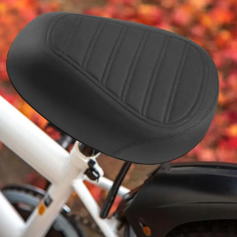 Bike Saddle Four-corner Spring Bicycle Seat Cushion Thickened Soft Sponge Mountain Bike Parts Outdoor Riding Accessories