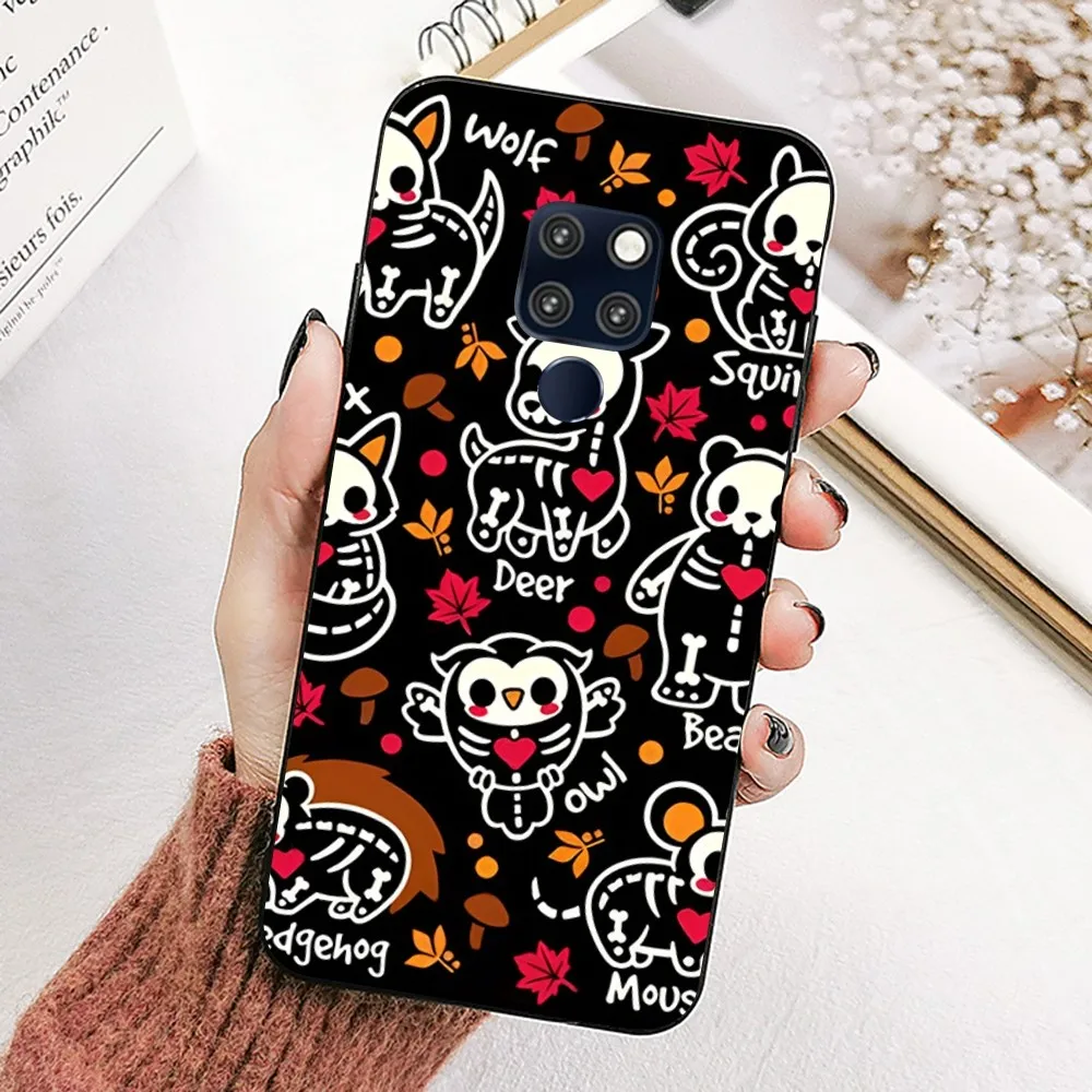 Animal Skeletons Phone Case For Huawei Mate 10 20 30 40 50 lite pro Nova 3 3i 5 6 SE 7 pro 7SE