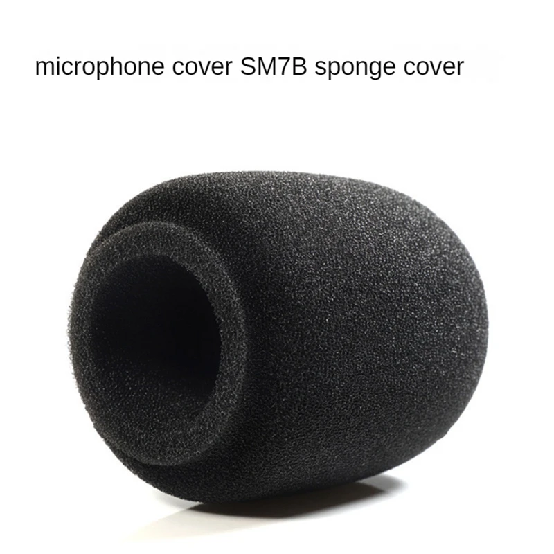 4Pcs Sponge Cover Foam Microphone Windscreen Sponge Foam Cover For SHURE SM7B PGA27 SM27 Mic Replacement Sponge Cover