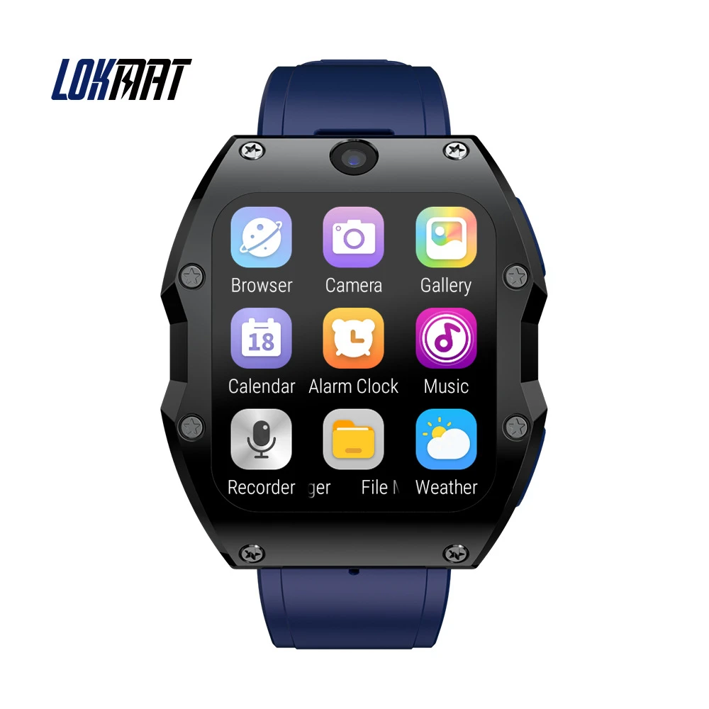 4G LTE LOKMAT APPLLP 3 MAX Smartwatch 4GB 128GB Touchscreen SIM Card Wifi GPS Call Fitness Tracker Camera Smart Watch