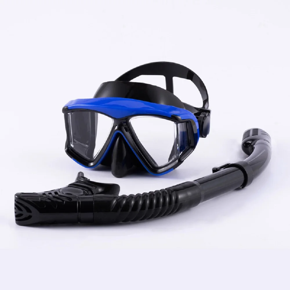 Optical Myopia Snorkel Set Diving Mask Nearsighted Swimming Goggles Short Sighted Panoramic Wide View Adults Youth -1.0To-6.0