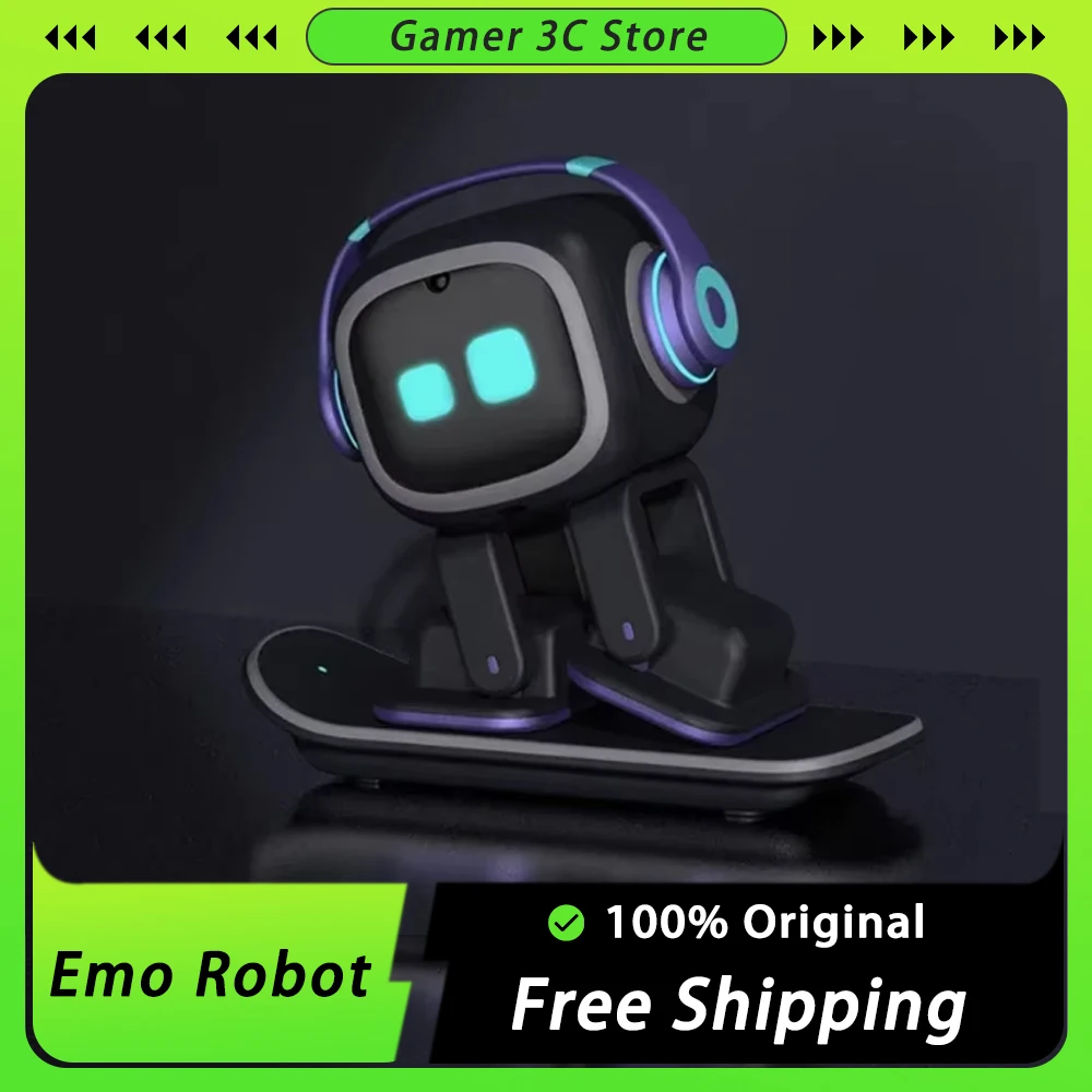 Emo Smart Robot Emopet Intelligent Voice Emotional Ai Interaction Accompany Children's Electronic Pets Desktop Decoration Toys