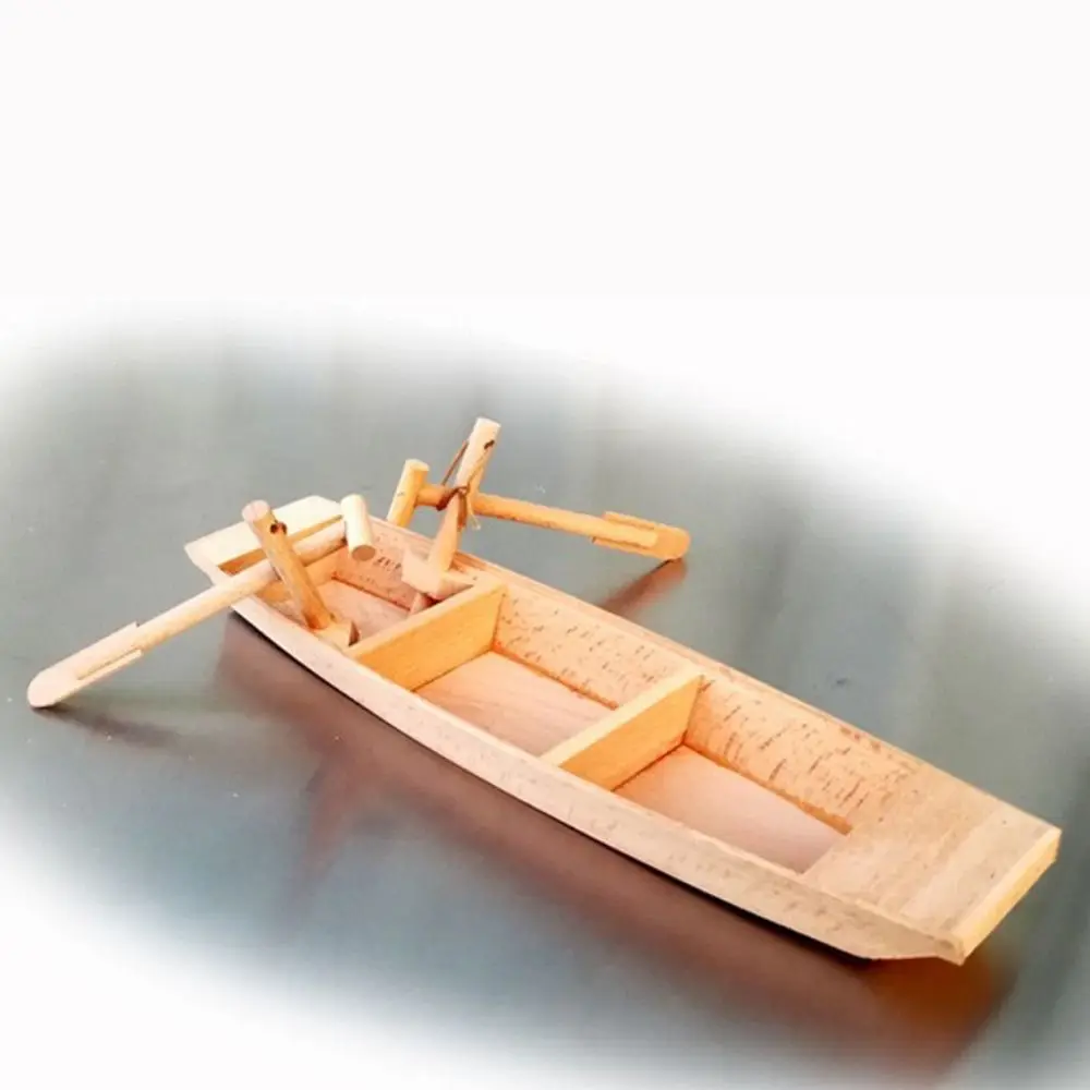 Decoración del hogar, modelo de barco de madera, paisaje oceánico, canoa, artesanía, decoración de barco de pesca, decoración Vintage, adornos de modelo de barco náutico