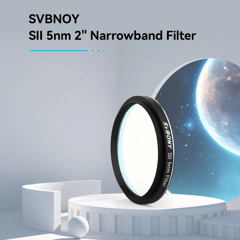 Svbony SV227 2/1.25inch Filter 5nm H-Alpha SII-CCD OIII-CCD Narrow Band for Astronomy Telescope Deep Space Planetary Photography
